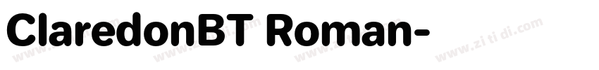 ClaredonBT Roman字体转换